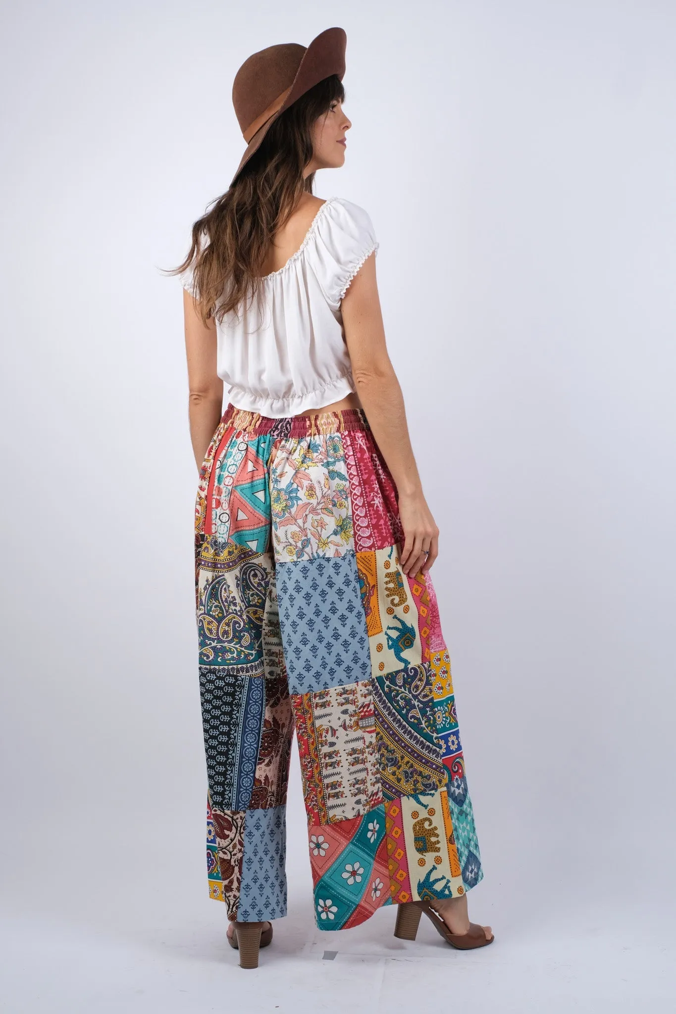 225175 Free Spirit Hippie Patchwork Pants