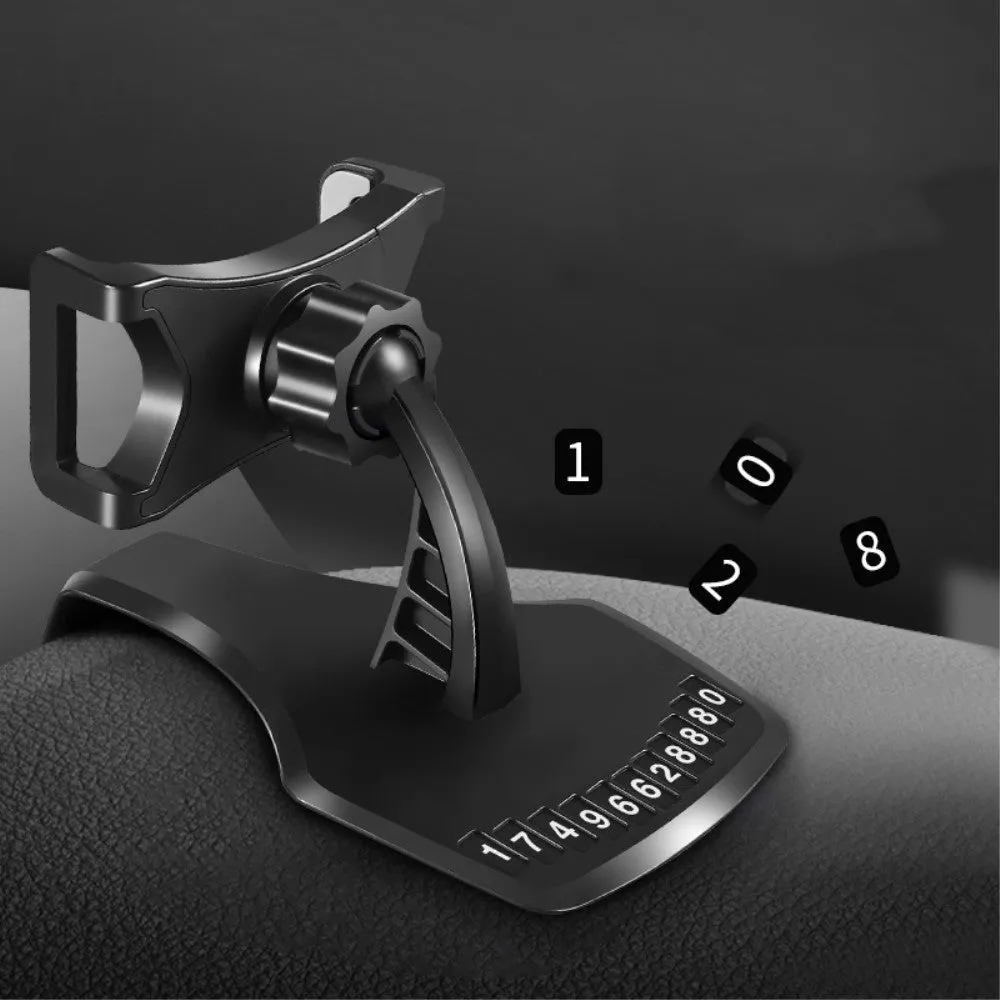 3 in 1 Car GPS Smartphone Holder: Dashboard / Visor Clamp   AC Grid Clip for Meizu MX6 M685U Premium Edition - Black