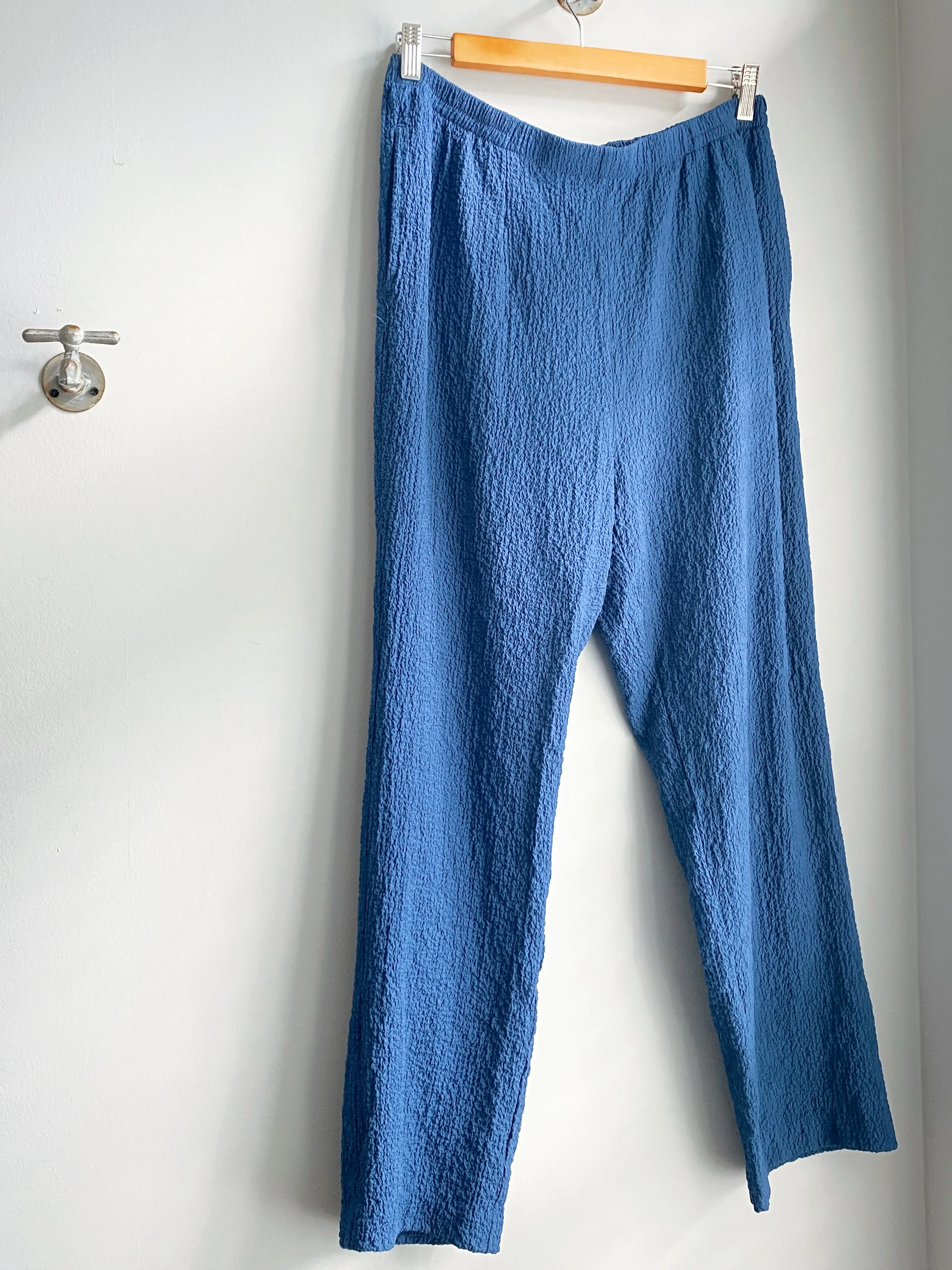 3Piece Set - Blue Crinkle Pants