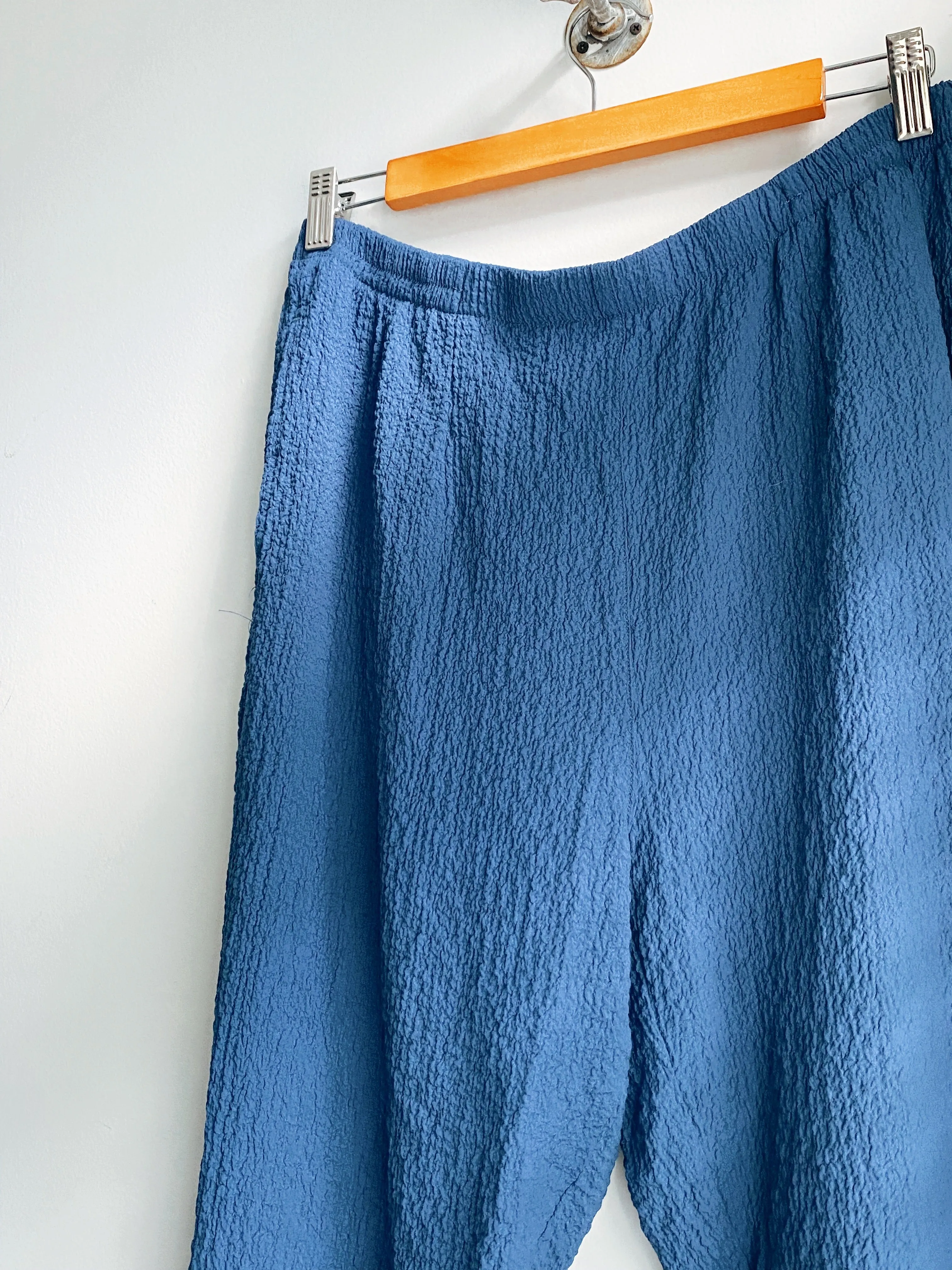 3Piece Set - Blue Crinkle Pants