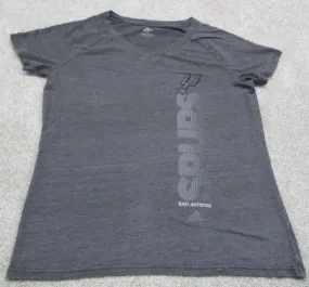 Adidas San Antonio Spurs T-Shirt Youth Boys Size 2XL Charcoal Graphic Logo Shirt