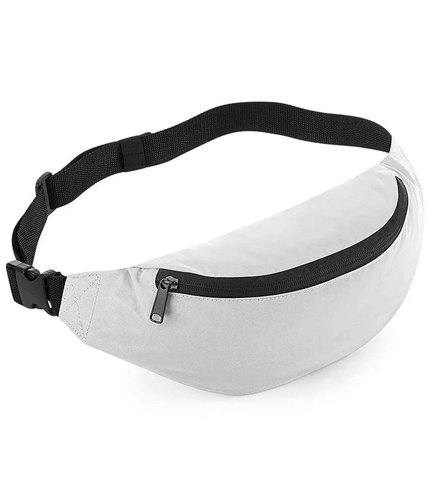 BagBase Reflective Belt Bag | Silver Reflective