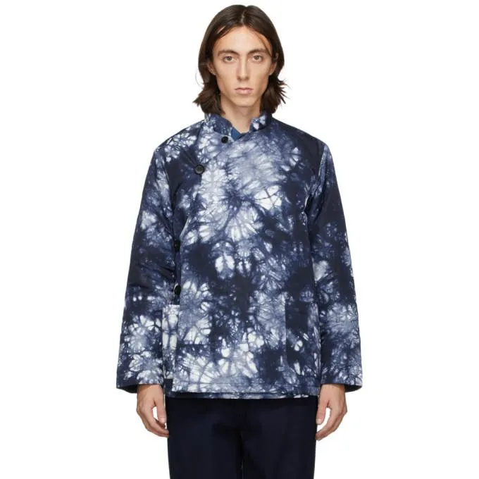 Blue Blue Japan Blue and White Kagozome Jacket