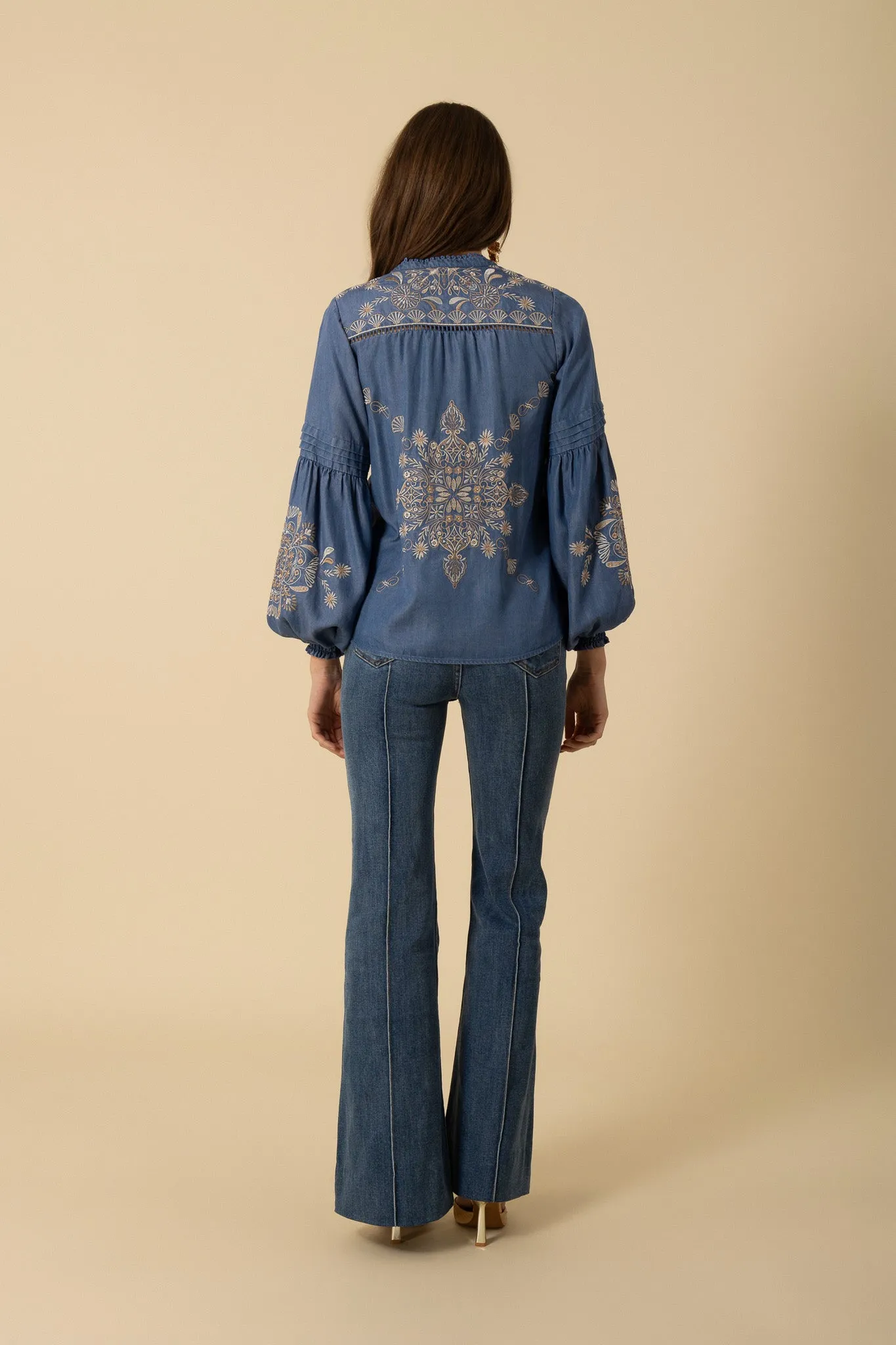 Blue Elliot Chambray Tunic