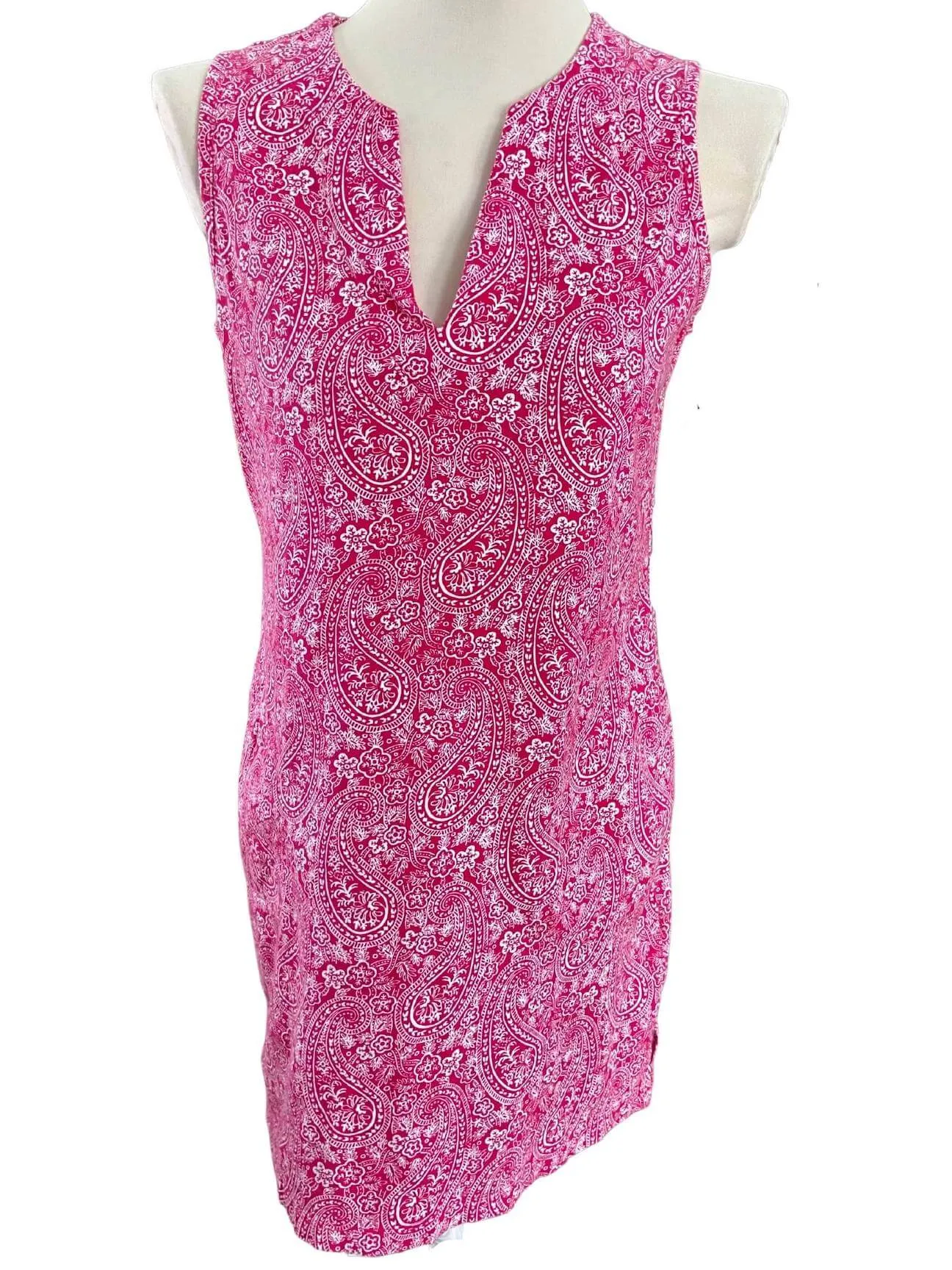 Bright Winter Pink Paisley Tunic
