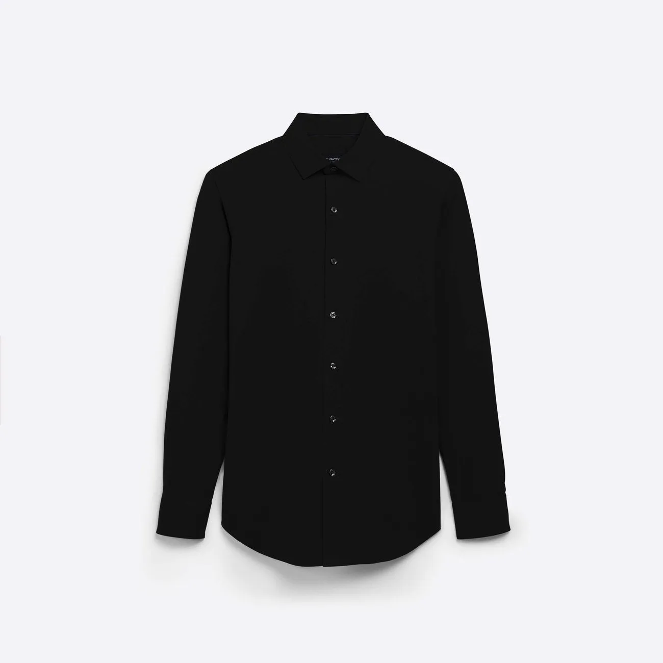 Bugatchi Solid Black Print OoohCotton® Shirt
