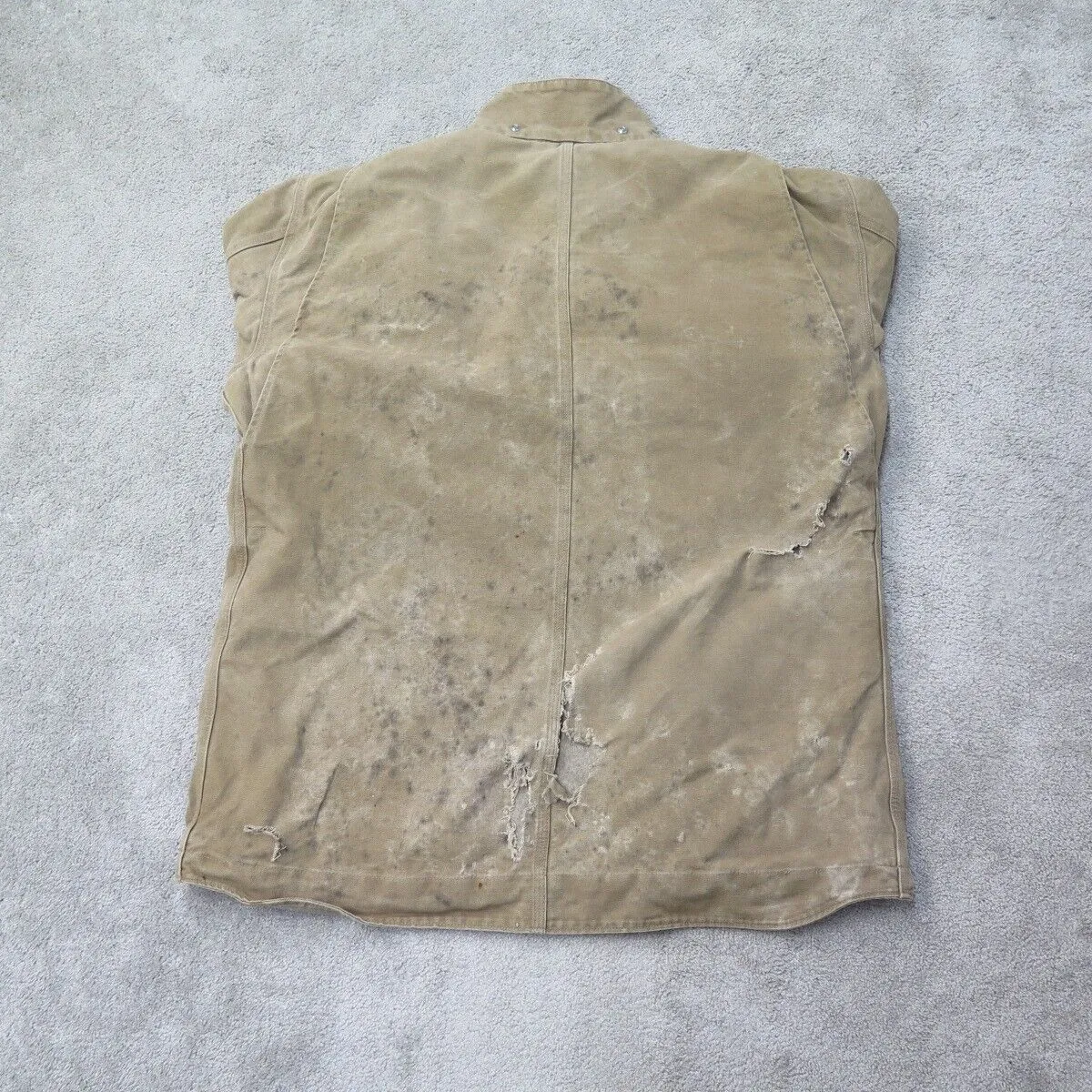 Carhartt Jacket Mens XL Brown Full Zip Sherpa Lined Jacket Insulated Workwear