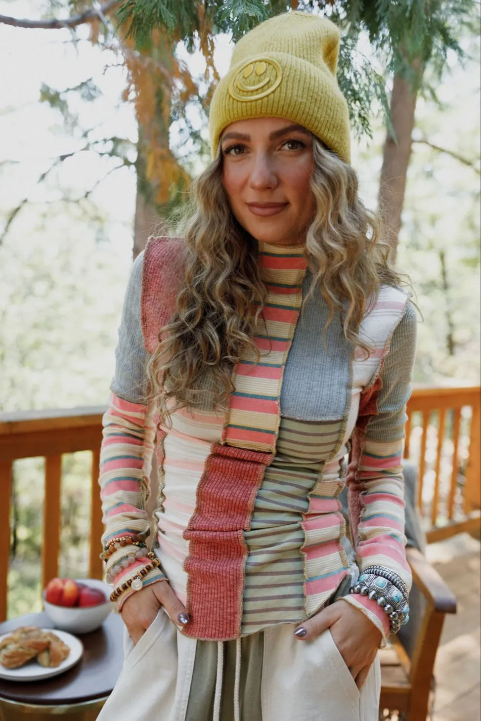 Eclectic Stripes Top - Pink