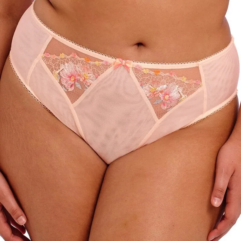 Elomi Himari High Leg Brief Peach Whisper
