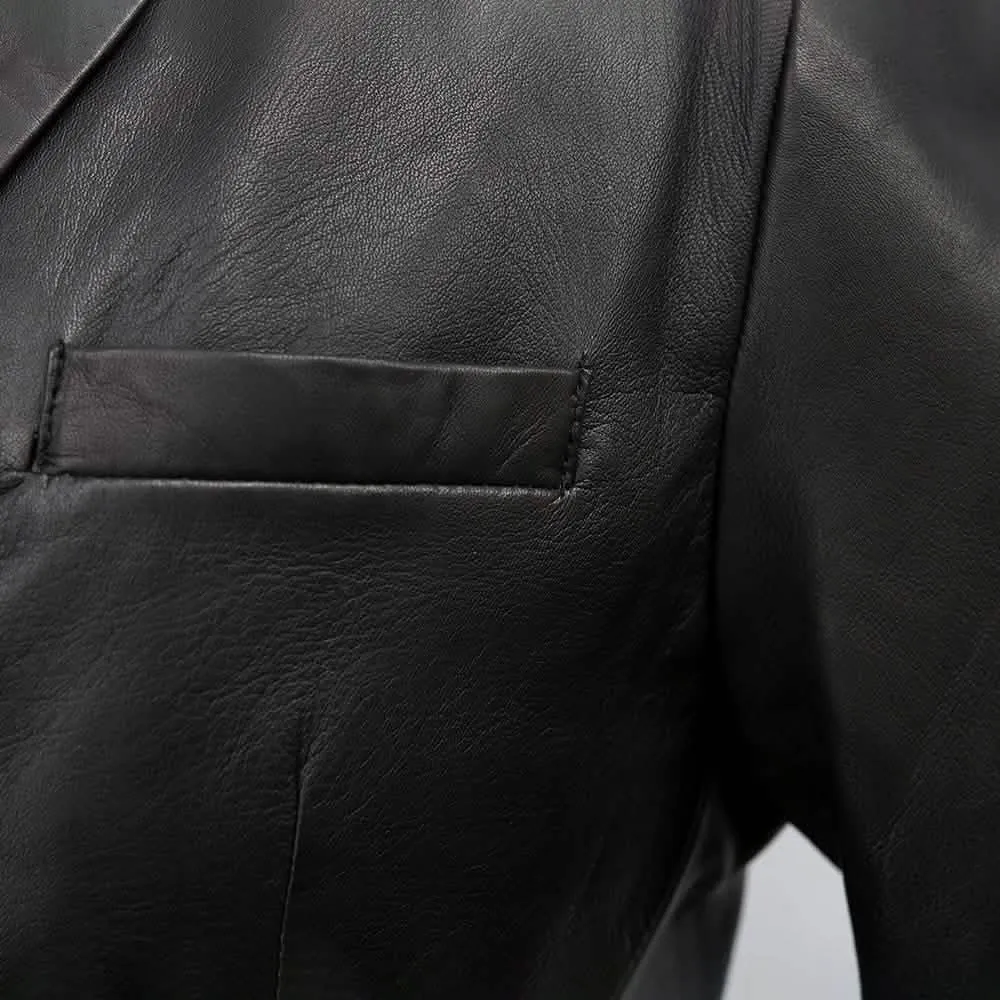 Esquire - Premium Sheepskin Leather Blazer for Stylish Men