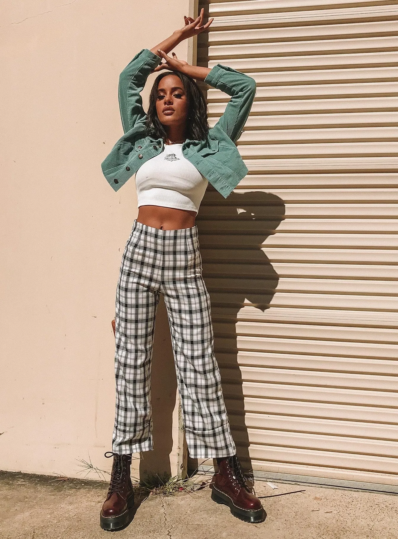 Euros Pants Black/White