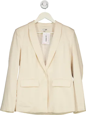 Fashion Nova Cream Blazer UK S