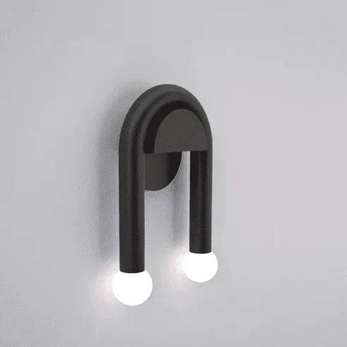 Fausto - Double Light Arched Metal Wall Sconce