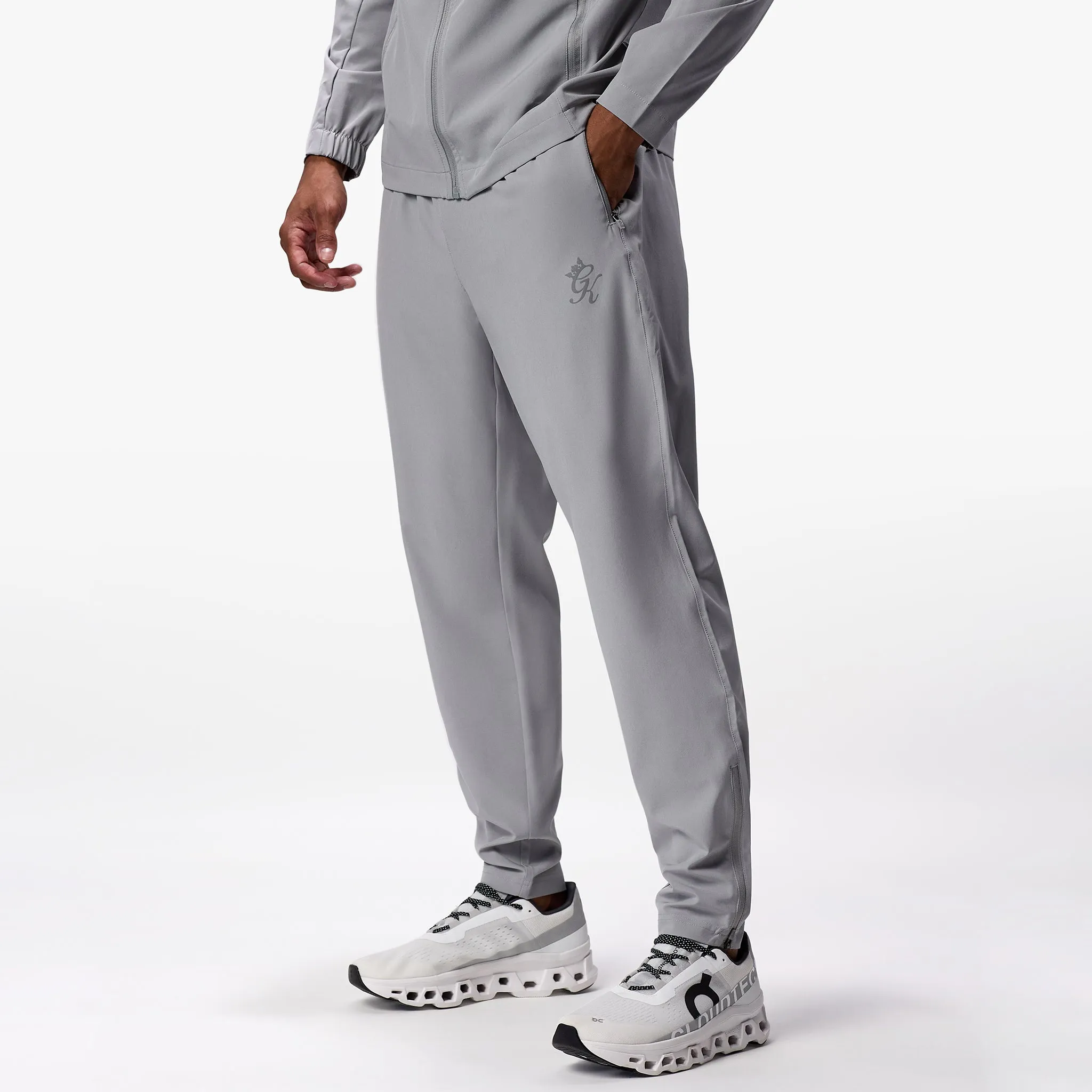 Gym King Flex Woven Tracksuit Bottom - Urban Grey