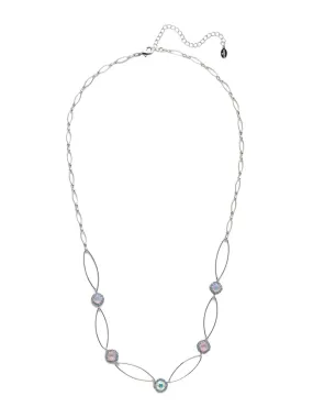 Haute Halo Oval Long Necklace - NEY13PDCCC
