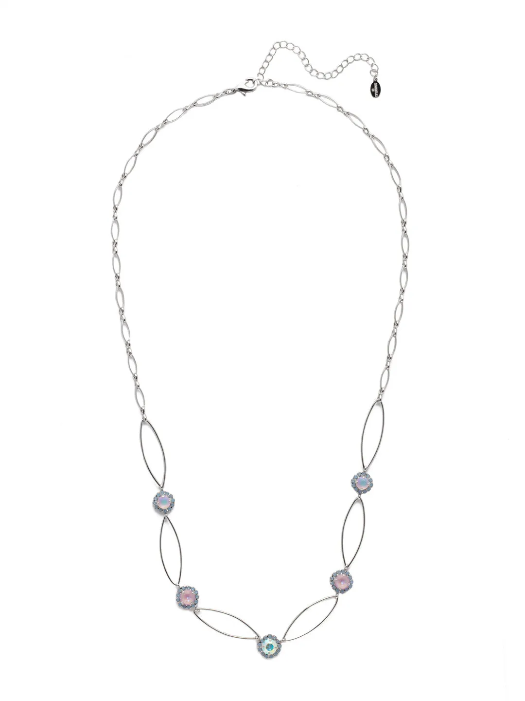 Haute Halo Oval Long Necklace - NEY13PDCCC