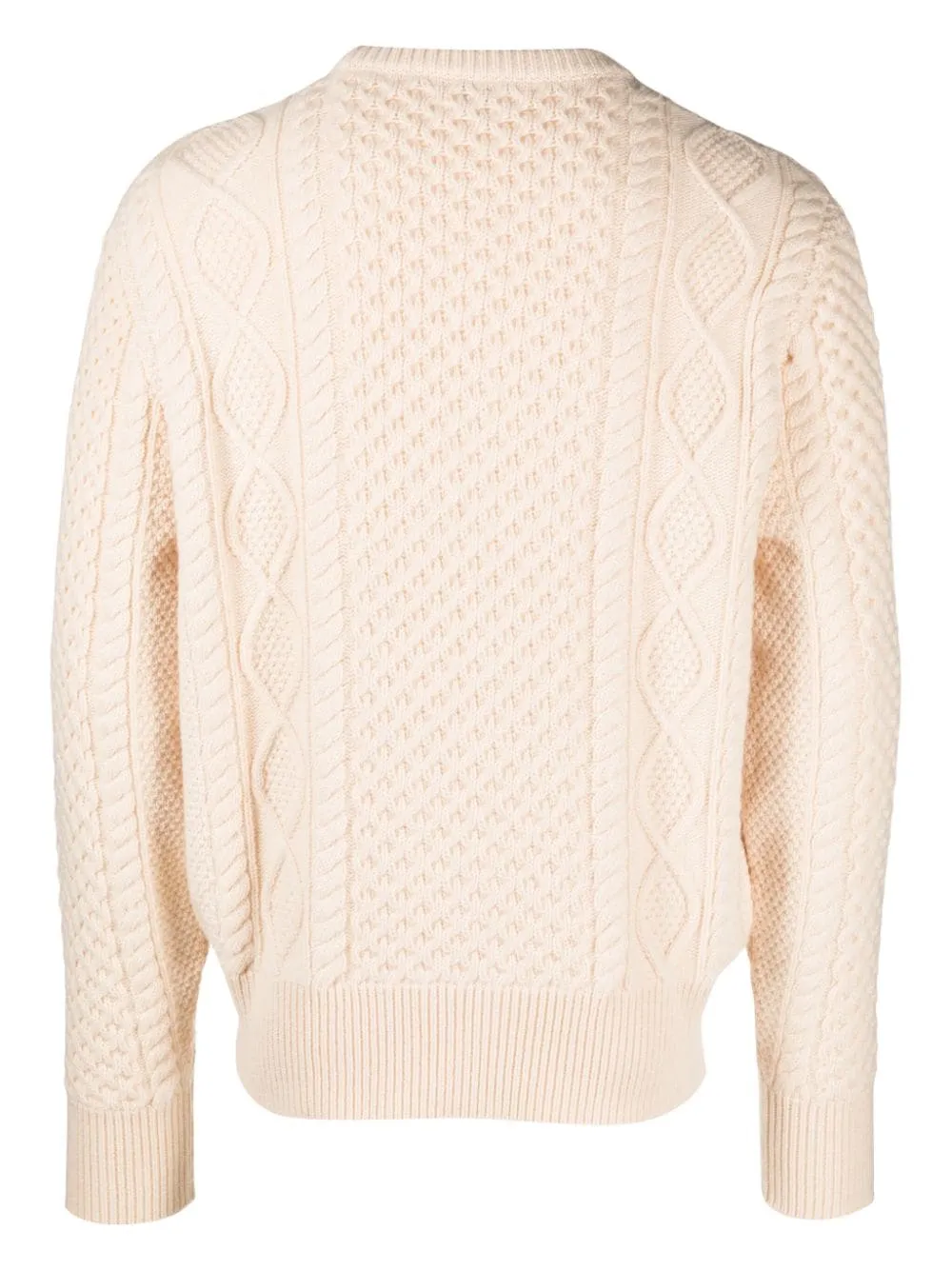 Intarsia-Knit Logo Wool Jumper