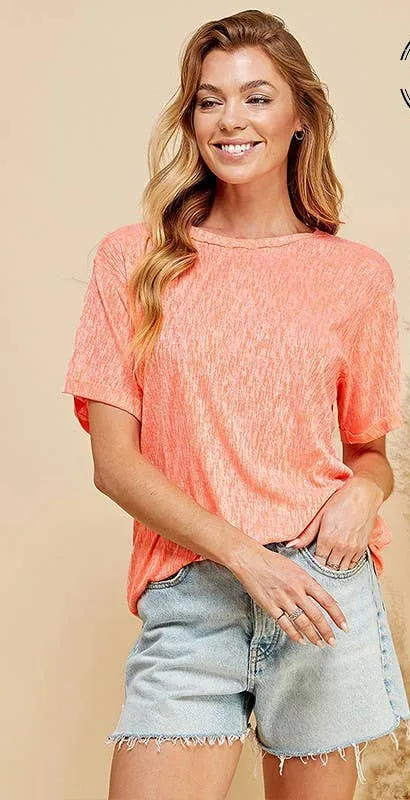 Life is Reflective Short Sleeve Top