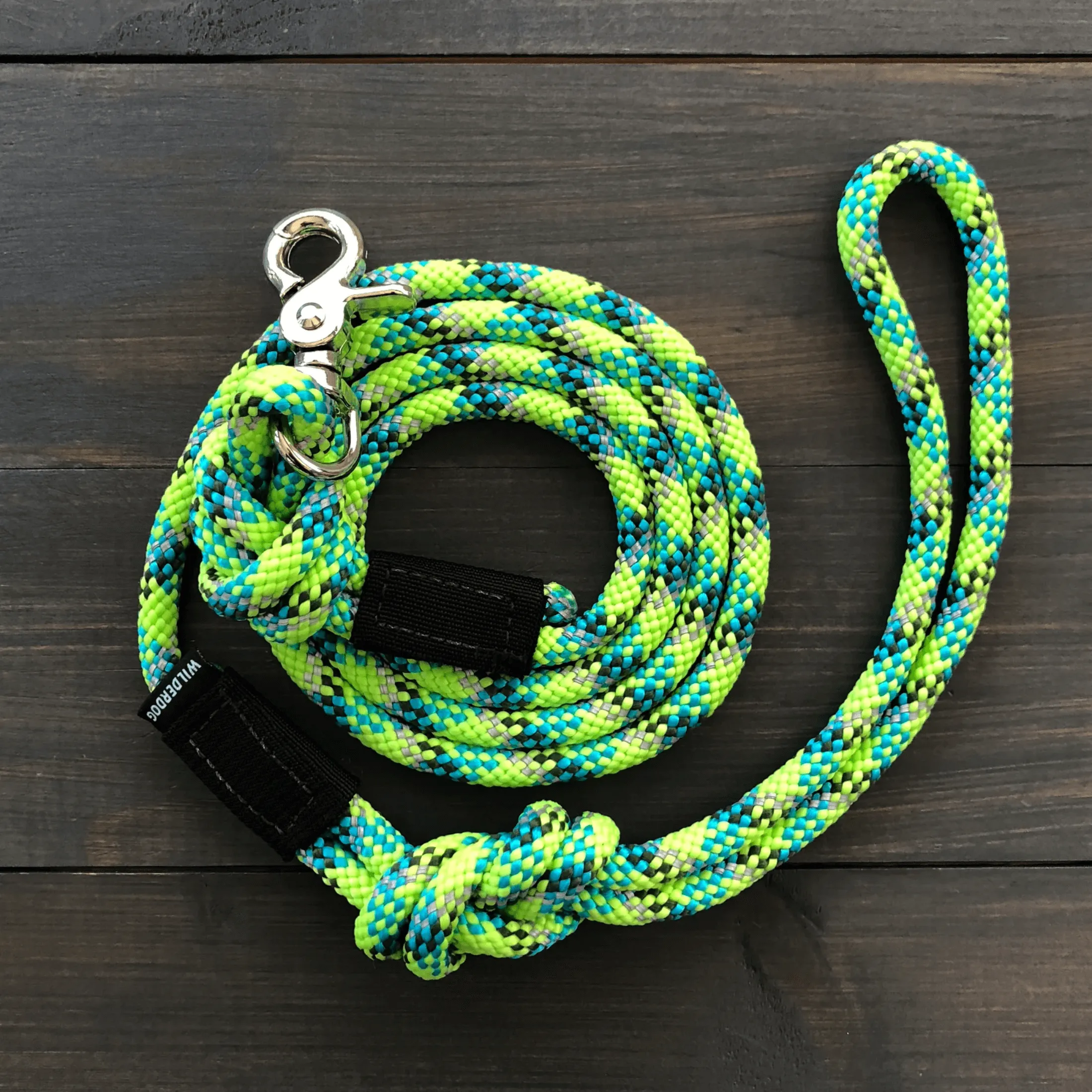 Lime Reflective Rope Leash
