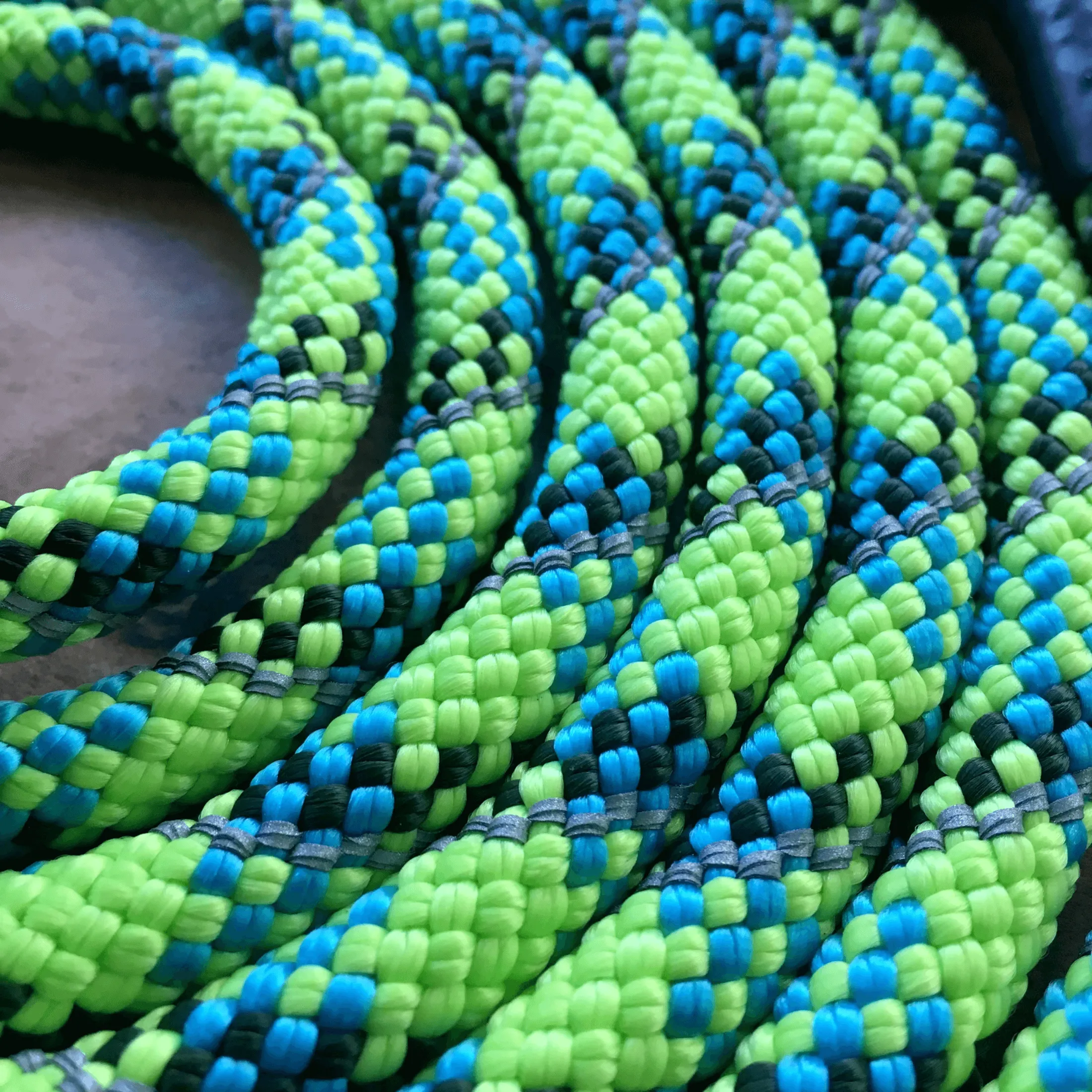 Lime Reflective Rope Leash