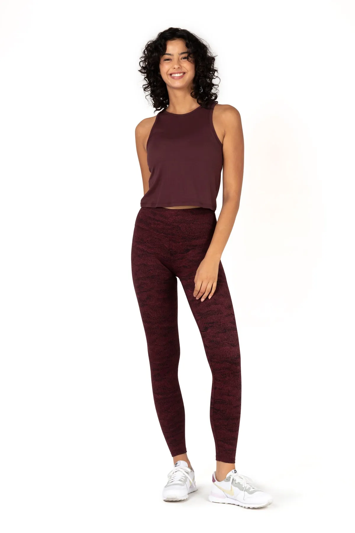 Mineral High-Waist Soft Jacquard Marble Leggings