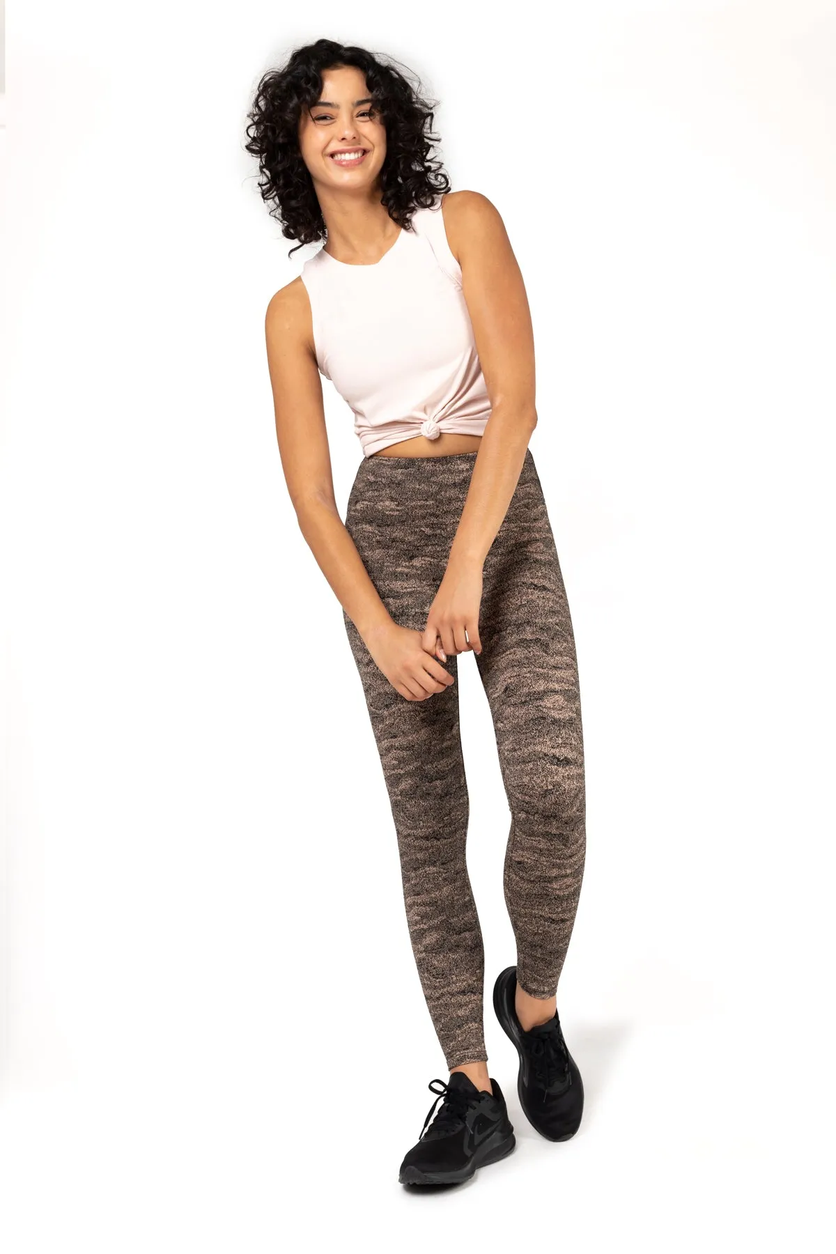 Mineral High-Waist Soft Jacquard Marble Leggings