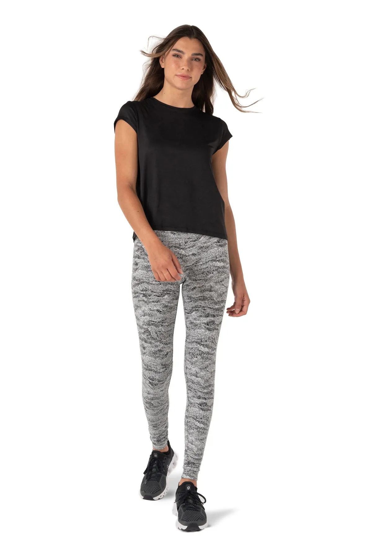 Mineral High-Waist Soft Jacquard Marble Leggings