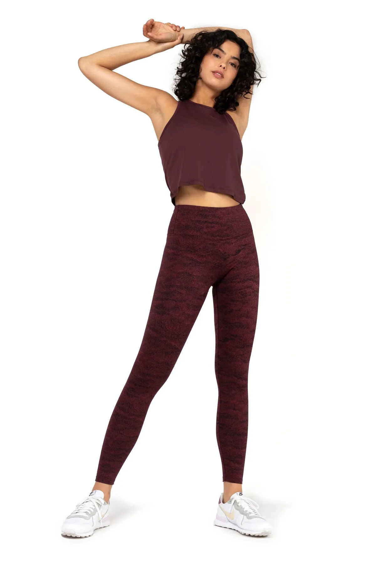 Mineral High-Waist Soft Jacquard Marble Leggings