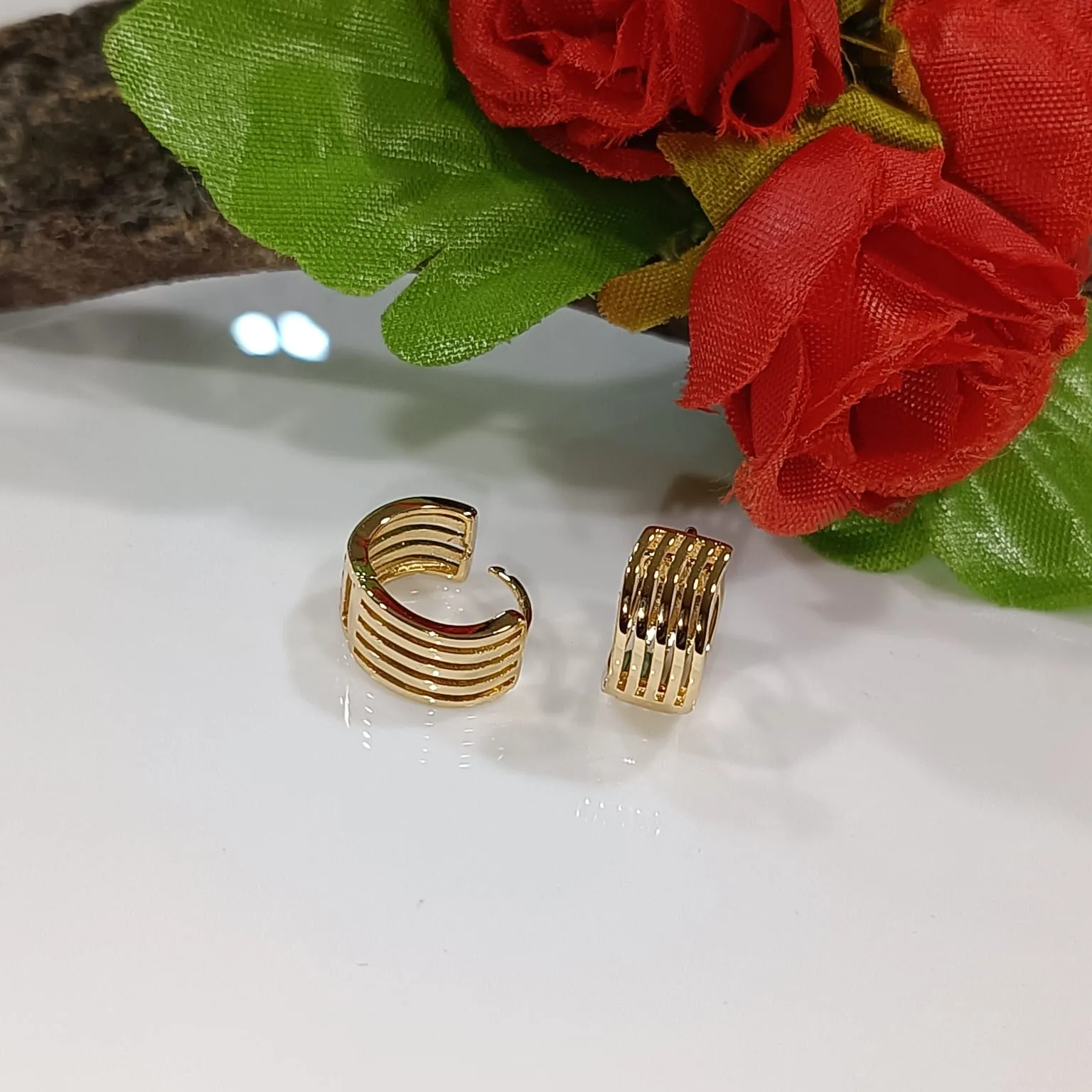 Multi Layer Small Hoops Earring