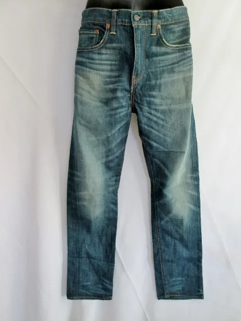 NEW NWT Mens Womens LEVI'S 522 SLIM TAPER Denim Jeans PANTS 29 X 30 BLUE Trousers