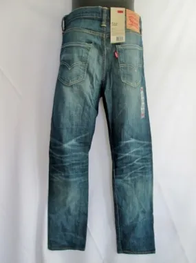 NEW NWT Mens Womens LEVI'S 522 SLIM TAPER Denim Jeans PANTS 29 X 30 BLUE Trousers