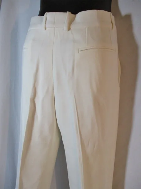 NWT NEW CELINE FRANCE TROUSER Pant 38 6 CREME WHITE Womens