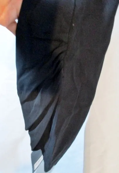 NWT NEW VIONNET PARIS CADY STRETCH Pleated TROUSER Pant 42 BLACK Womens