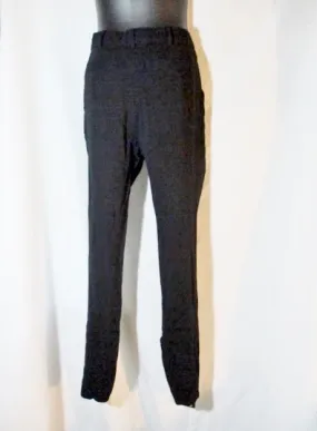 NWT NEW VIONNET PARIS CADY STRETCH Pleated TROUSER Pant 42 BLACK Womens
