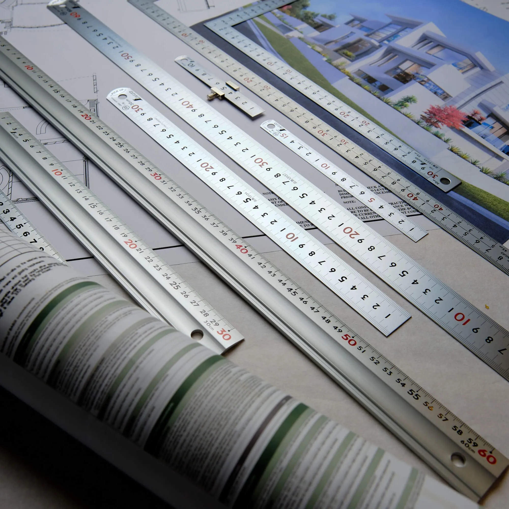 Premium Drafting Aluminum Rule - 60cm