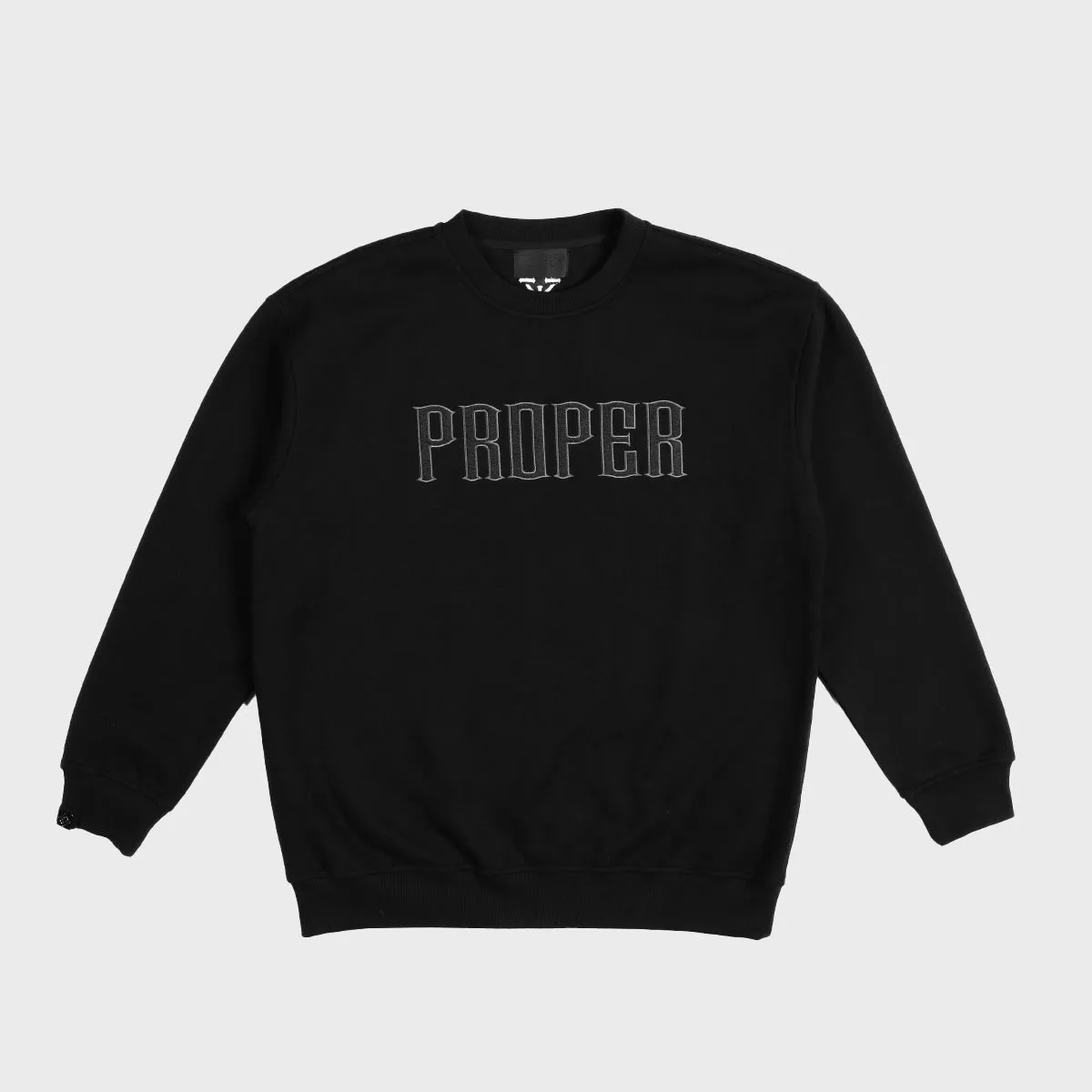 PROPER OUTLINE CREWNECK BLACK