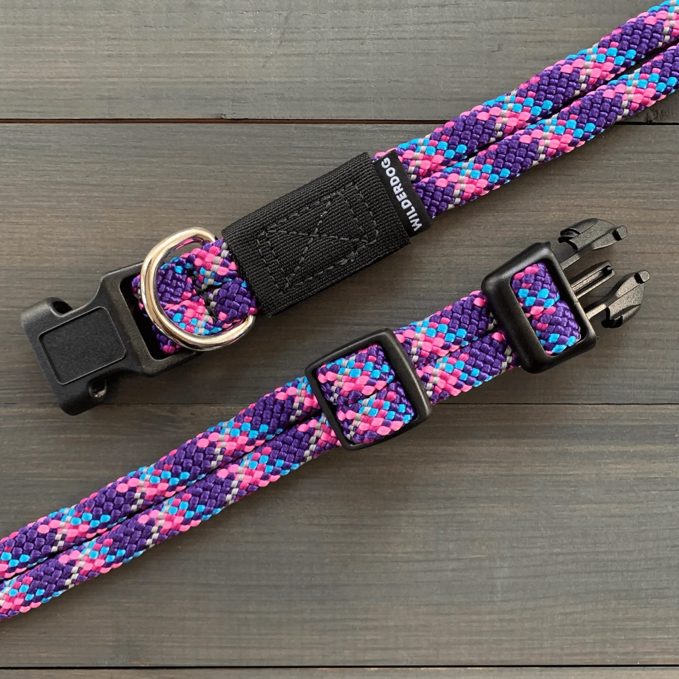 Razzleberry Reflective Rope Collar