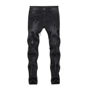 Ripped Stretch Fashion Jeans Pant