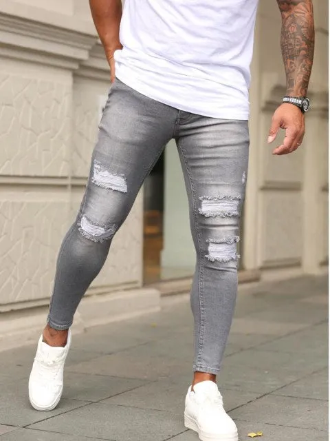 Ripped Stretch Fashion Jeans Pant