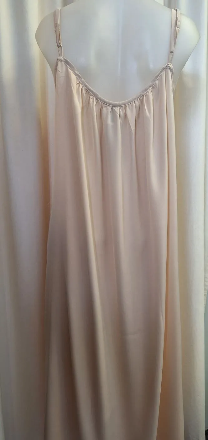 Silk Vicki long nightdress - Cream