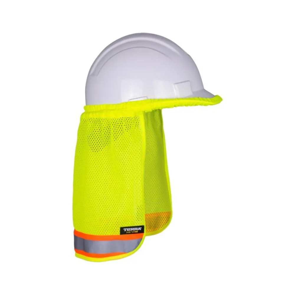 Terra Hi-Vis Sun Shade for Hard Hat - Yellow