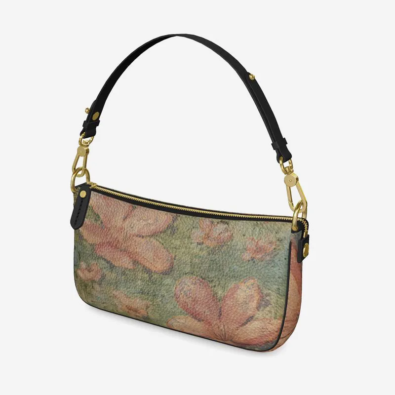 Thoughts Leather Baguette Bag