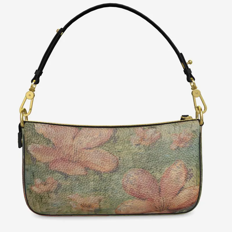 Thoughts Leather Baguette Bag