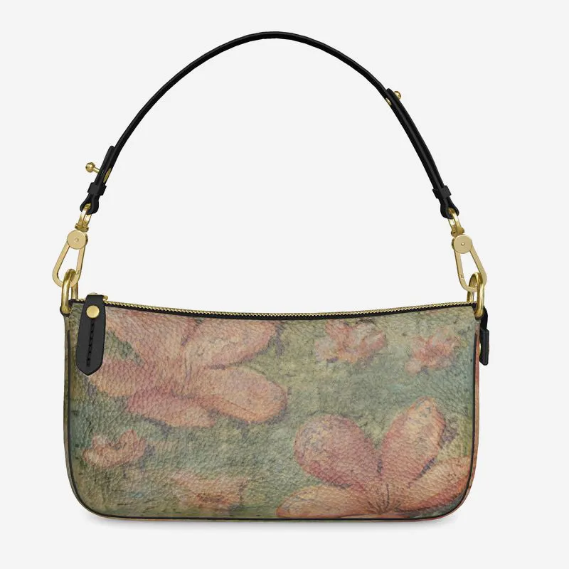 Thoughts Leather Baguette Bag