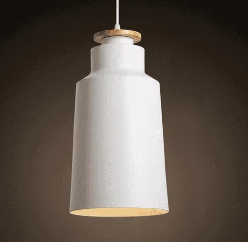 Tizia - Contrast Metal & Wood Pendant Lights