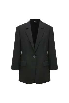 Water & Oil Repellent Rolled Cuffs Suit Blazer