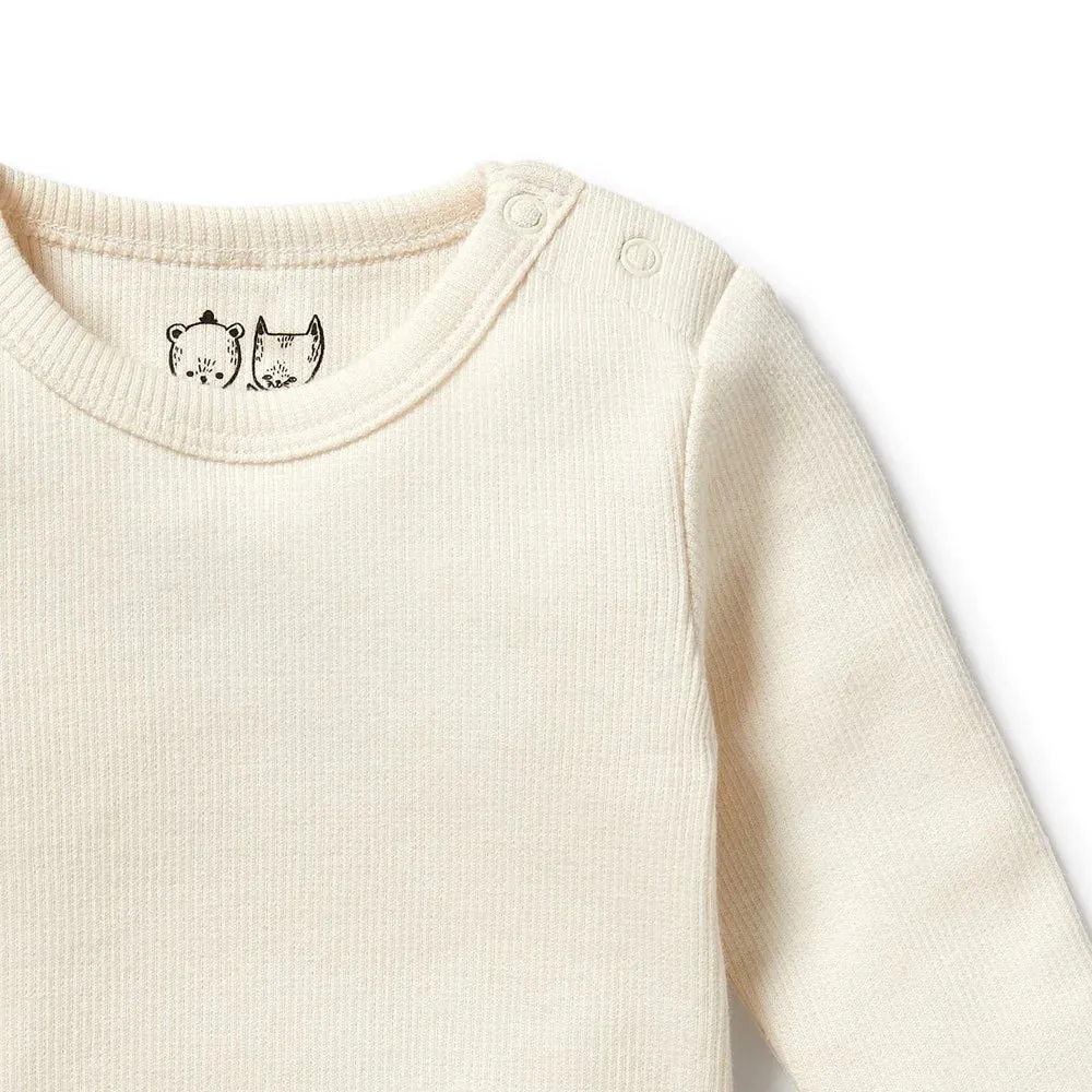 Wilson   Frenchy Organic Bodysuit - Ecru