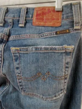 Womens LUCKY BRAND Sweet 'N Low SHORT LENGTH DUNGAREES Jeans Pants 0 25