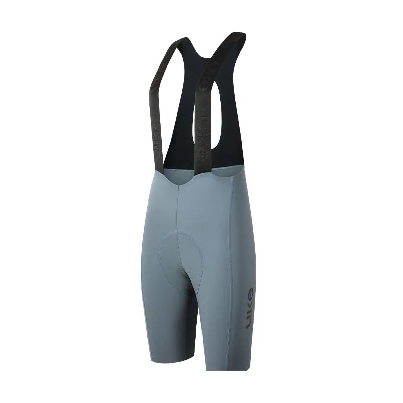 Women's Seamless Bib Shorts SI-1 Nimble-Gentleman Gray
