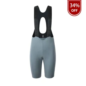 Women's Seamless Bib Shorts SI-1 Nimble-Gentleman Gray